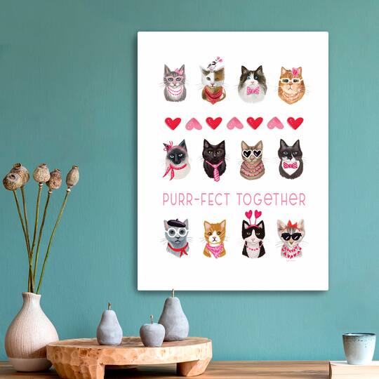 Purr-fect Together Canvas Giclée Art
